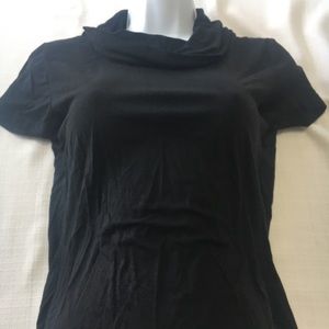 Black short sleeve turtleneck